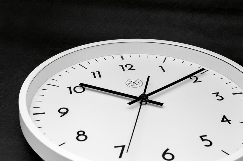Nextime nx-7320 horloge murale nxt diamètre 30cm plastique blanc, cadran blanc