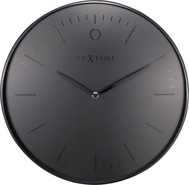 Nexttime ne-3235zw horloge murale glamour ø40 métal noir