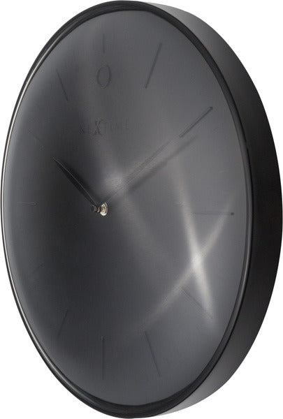Nexttime ne-3235zw horloge murale glamour ø40 métal noir