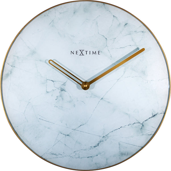 Nexttime ne-8189wi horloge murale marbre ø 40 cm blanc