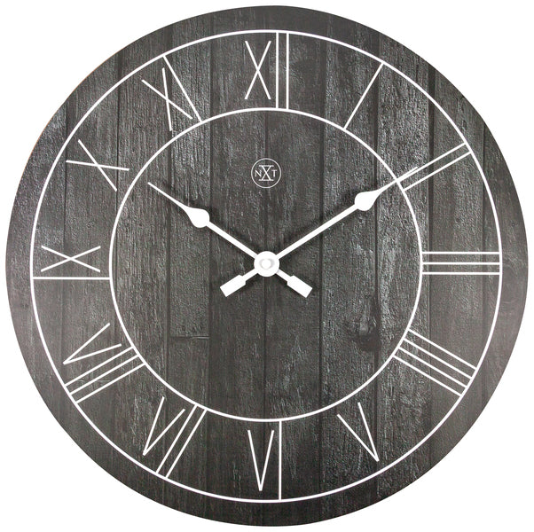 Nexttime nx-7345zw horloge murale nxt paul dia 40cm bois marron