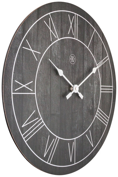 Nexttime nx-7345zw horloge murale nxt paul dia 40cm bois marron