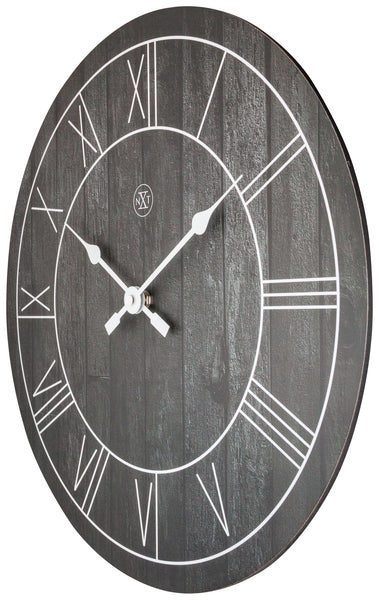Nexttime nx-7345zw horloge murale nxt paul dia 40cm bois marron