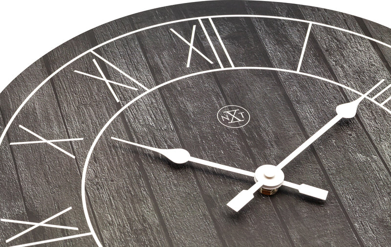 Nexttime nx-7345zw horloge murale nxt paul dia 40cm bois marron