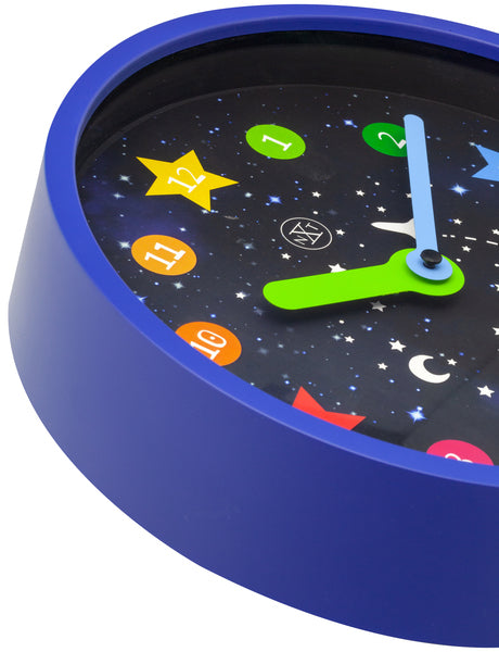 Nextime nx-7356 horloge murale nxt apollo dia 30cm plastique bleu