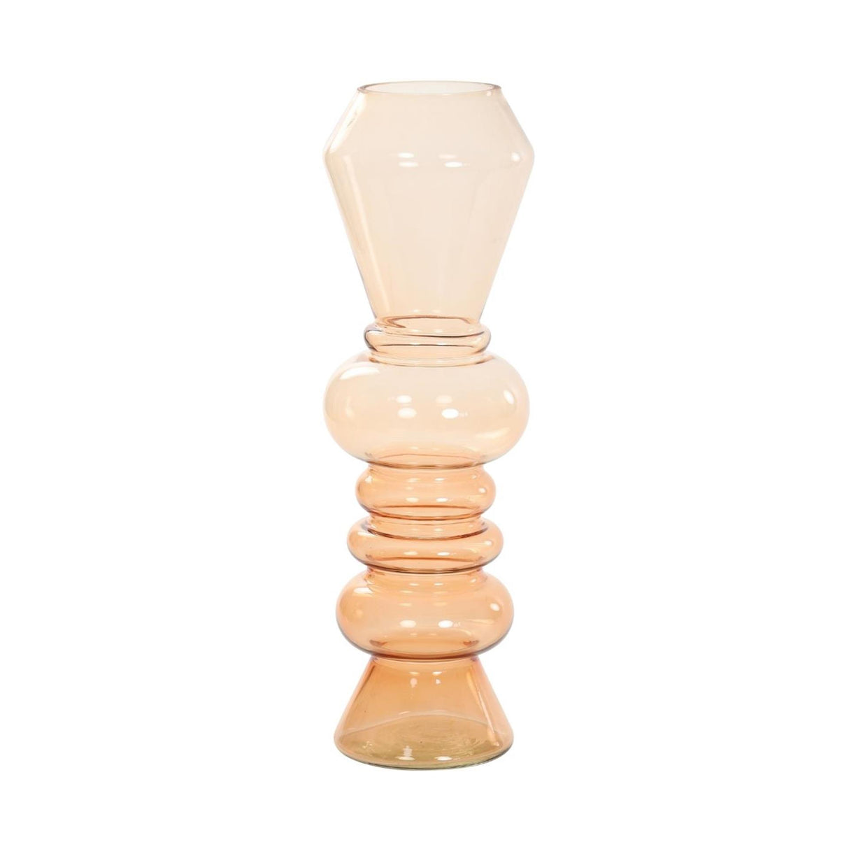 Vase lumineux et vivant verre ø13,5xh44,5cm