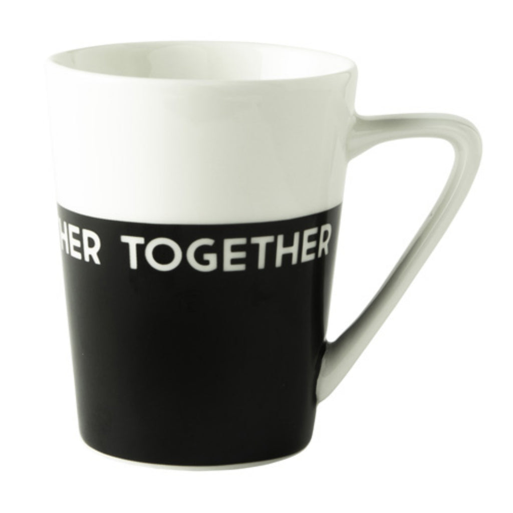 Tasse rose hollandaise ensemble blanc noir