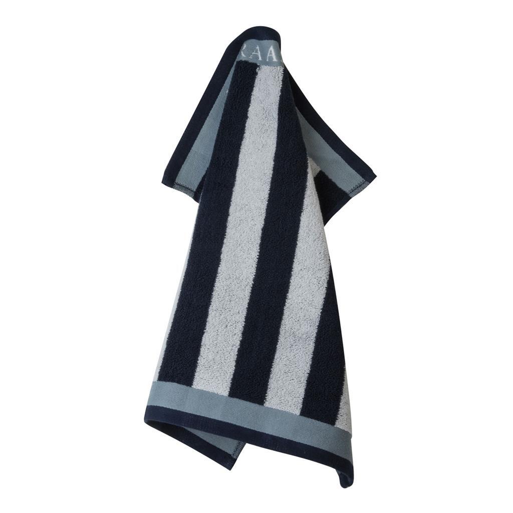 Laura ashley torchon minuit rayure 50x50 cm bleu foncé