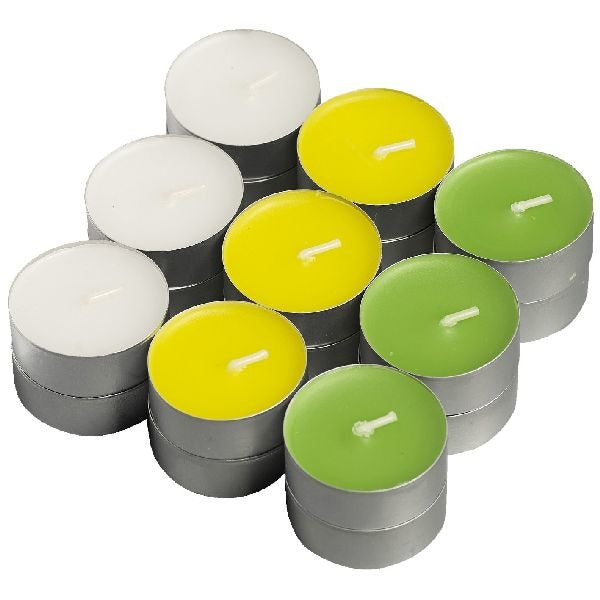 Bolsius bougies chauffe-plat citron basilic 18 pièces