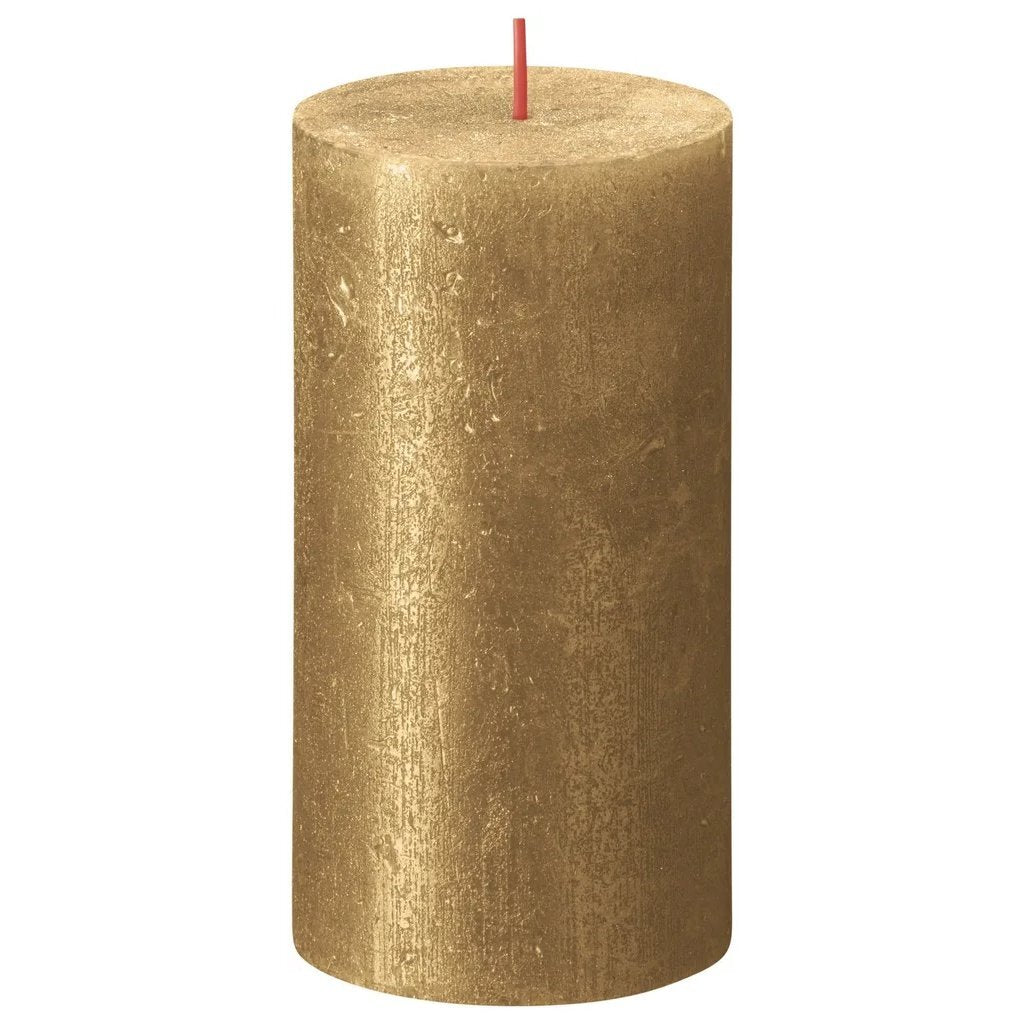 Bolsius Bolsius Bougie Pilier Shimmer 13x6,8 cm Doré