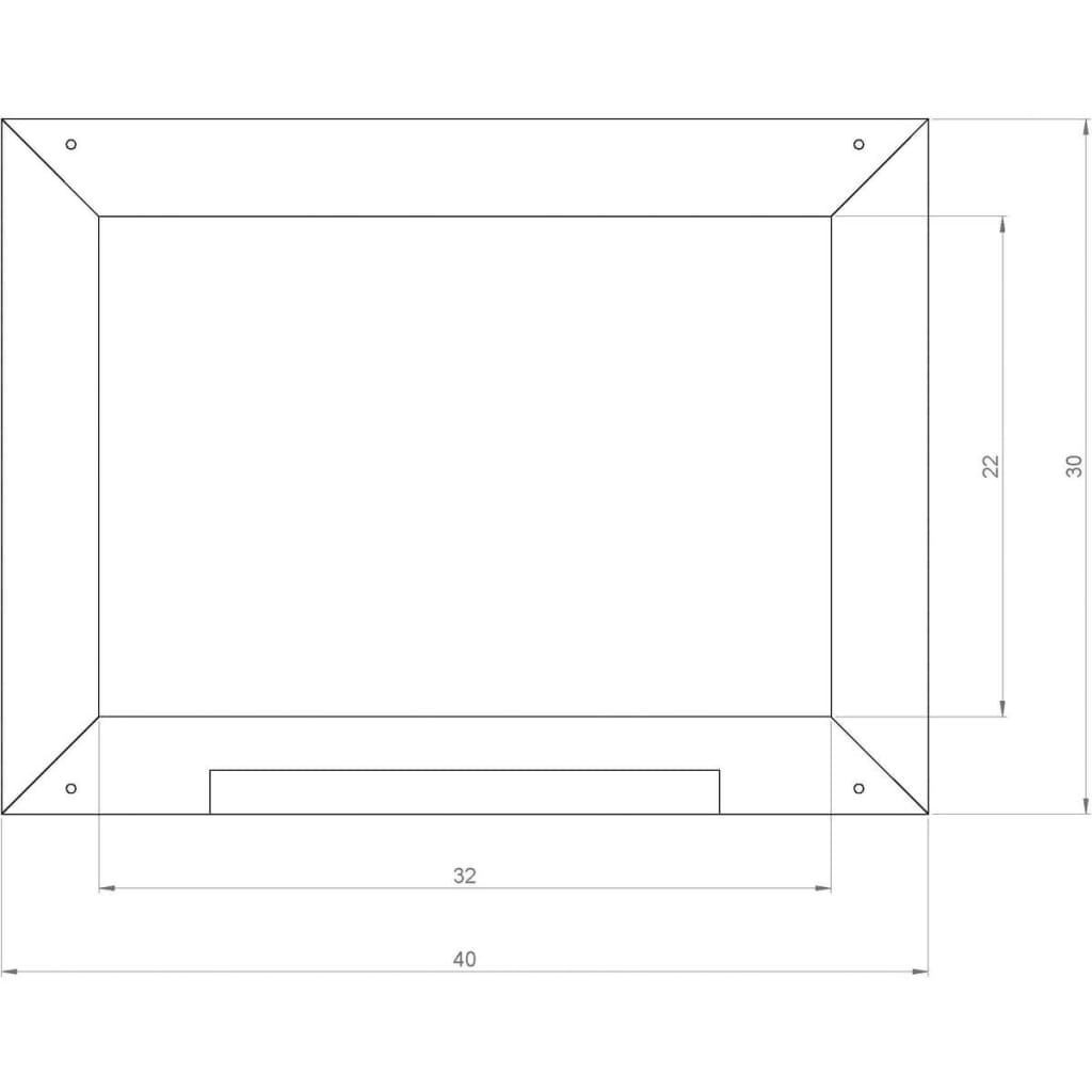 Axi Chalkboard gris noir 41 cm