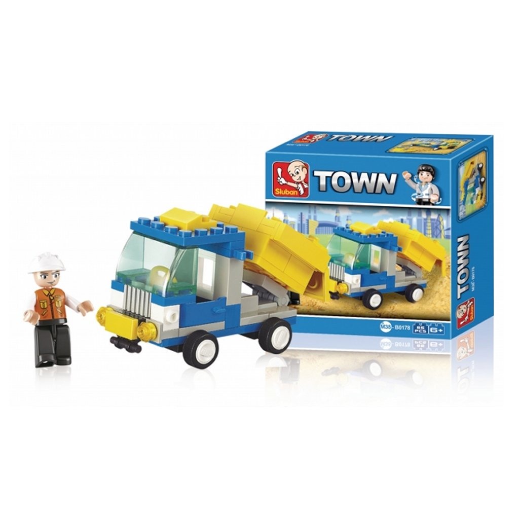 Sluban town m38-b0178 camion-benne 65 pièces