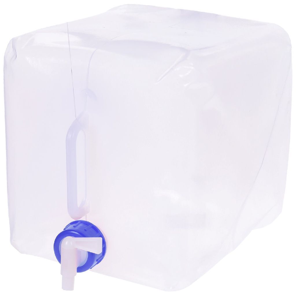 Réservoir d'eau pliable Basic 10l blanc bleu