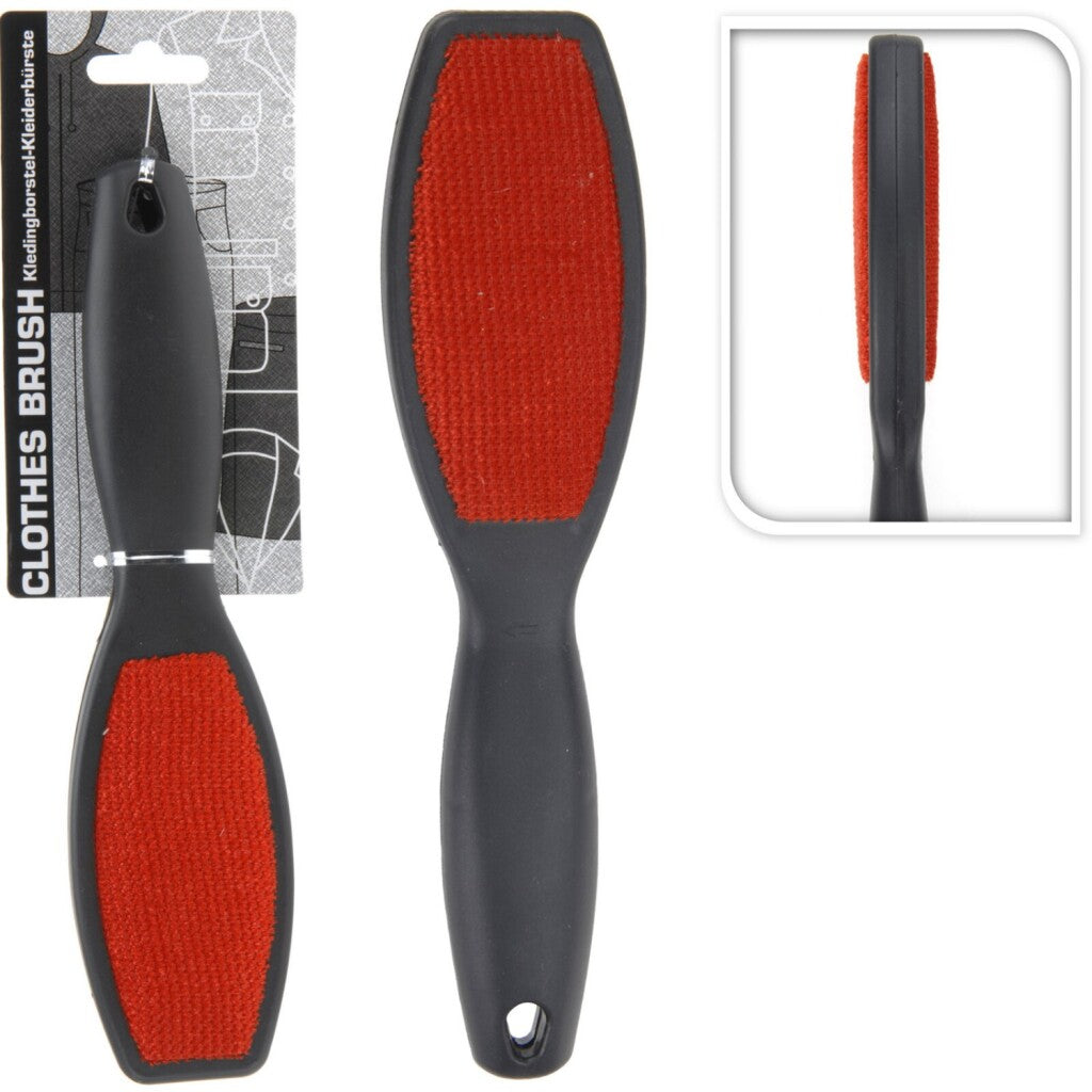 Brosse à vêtements Basic 24,5 cm rouge noir