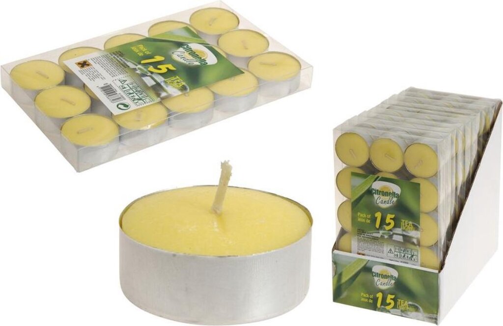 Pro garden Adventure Goods bougies aromatiques à la citronnelle 15 pièces