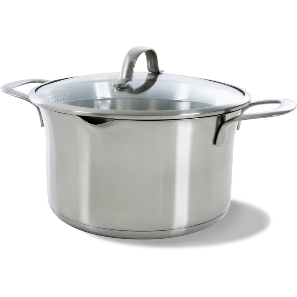 BK BK Wave Marmite 24 cm en acier inoxydable et verre