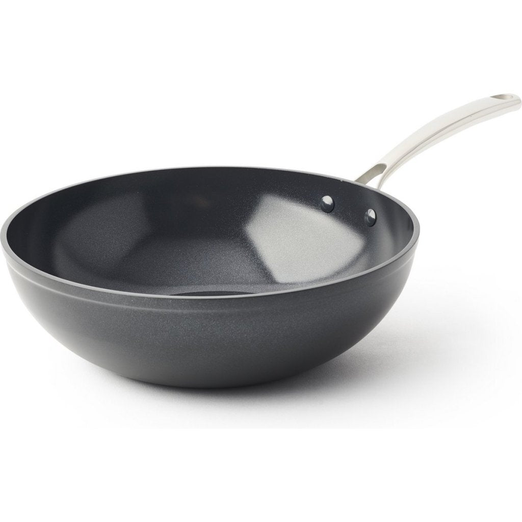 Poêle wok en céramique supérieure Bk 30 cm noir
