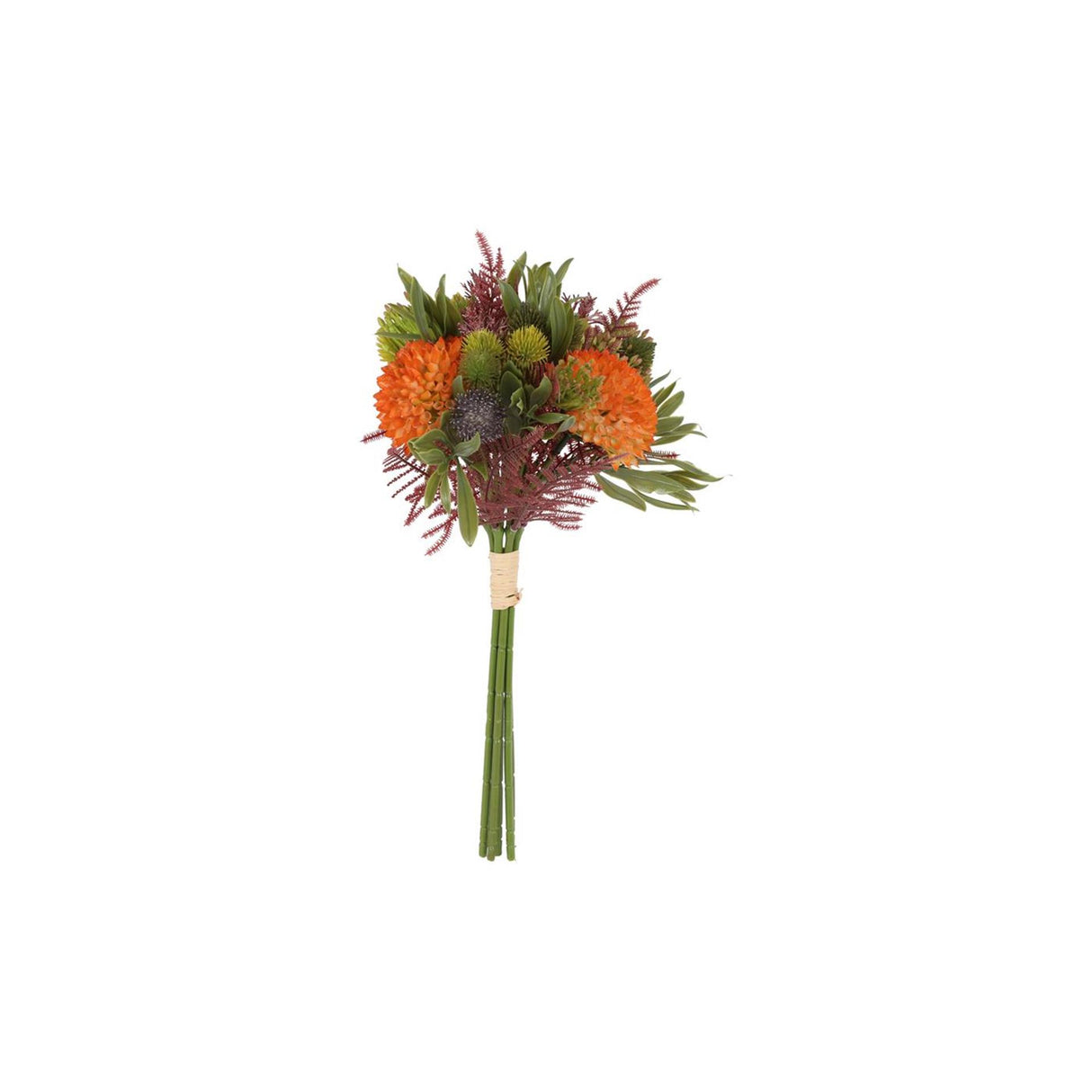 Bouquet d'art Countryfield Dahlias mélange orange H36cm