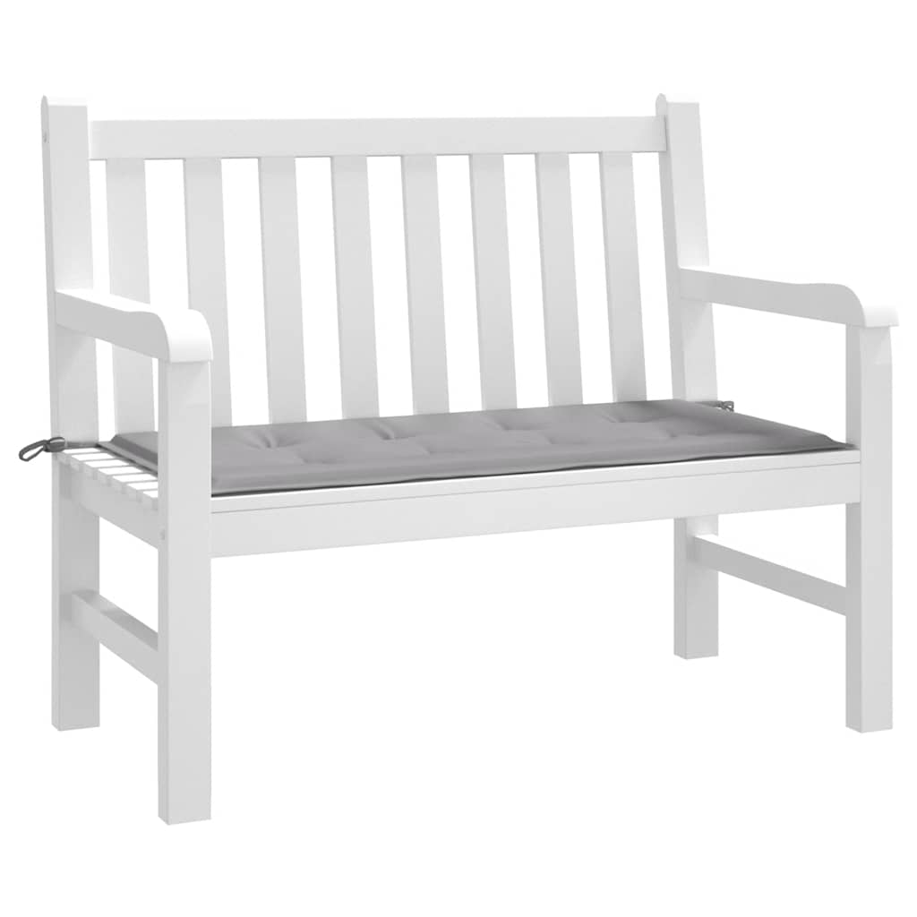 Vidaxl jardin banc coussin 100x50x4 cm oxford tissu gris