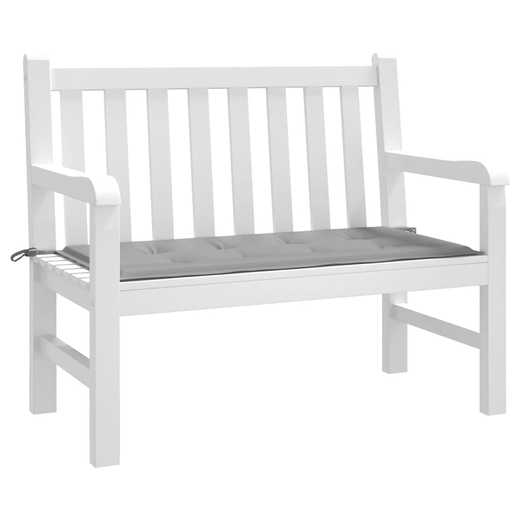 Vidaxl jardin banc coussin 120x50x4 cm oxford tissu gris