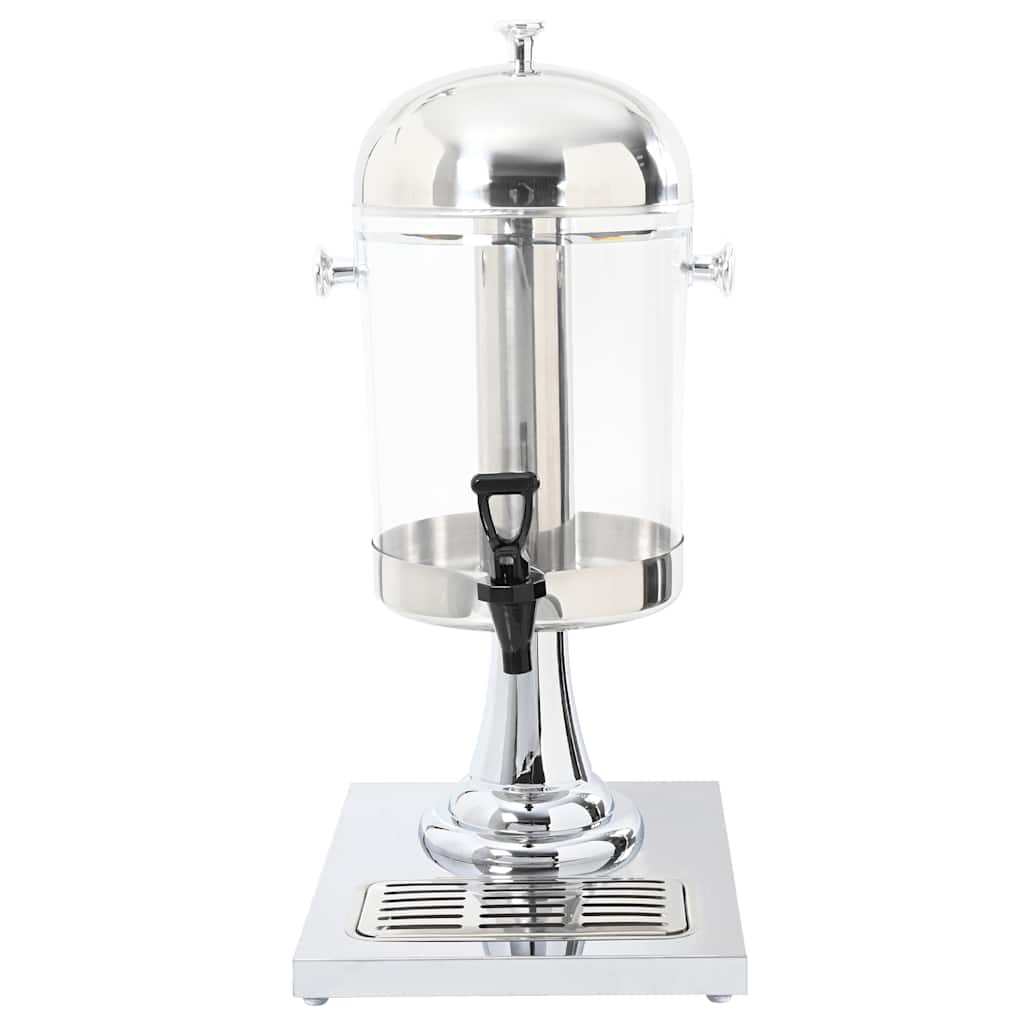 Vidaxl sapdistenser en acier inoxydable 8 L