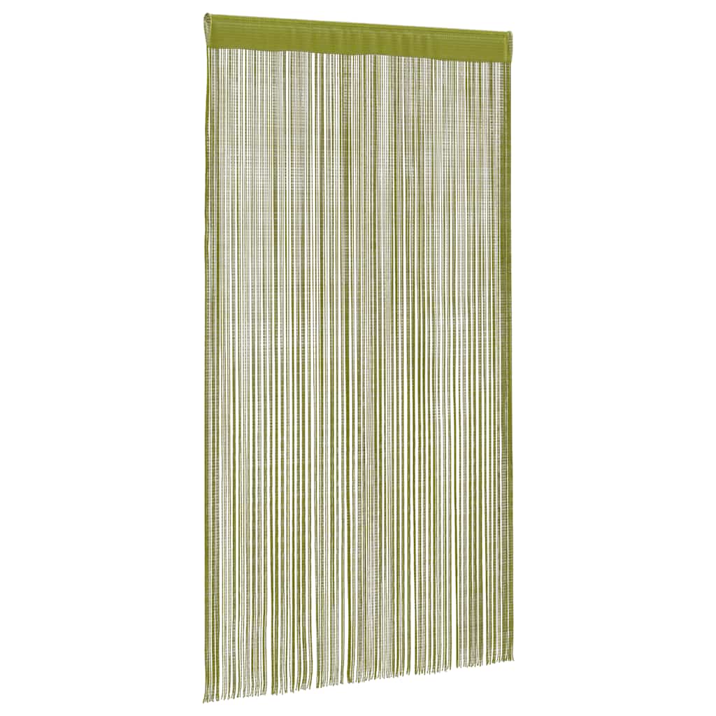 Rideaux de fil vidaxl 100x250 cm verts 2 pcs