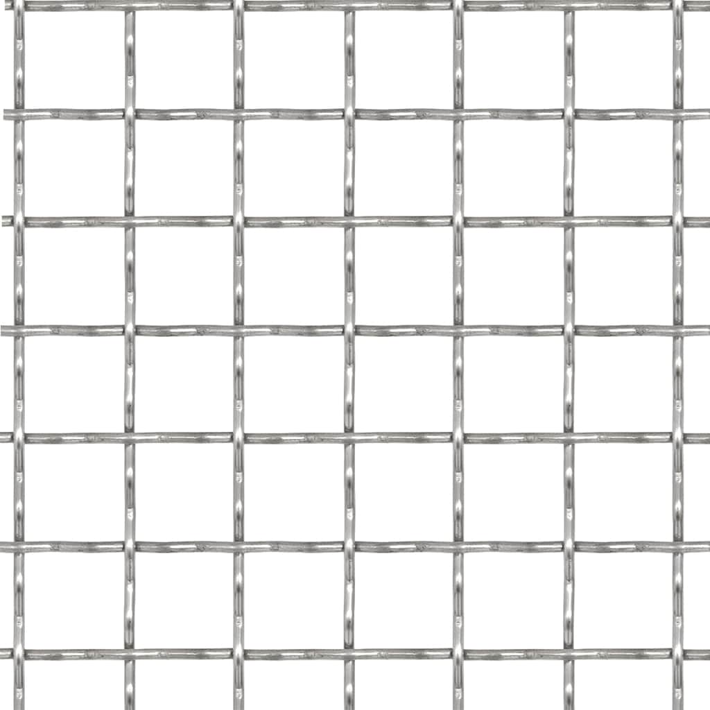 Fidaxl Fense Fence Mesh 50x50 cm 21x21x2.5 mm en acier inoxydable