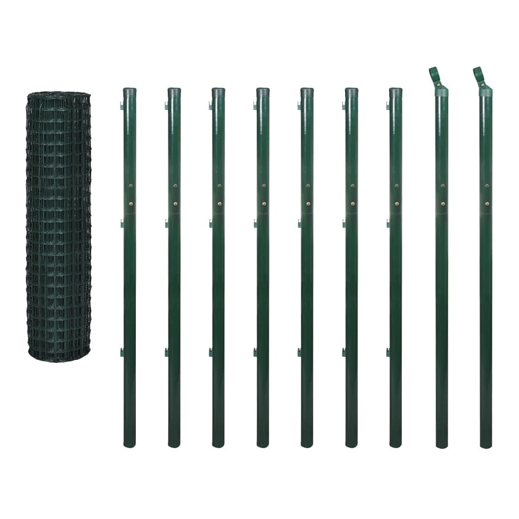 Vidaxl Euro Hek 10x1,7 m Green en acier