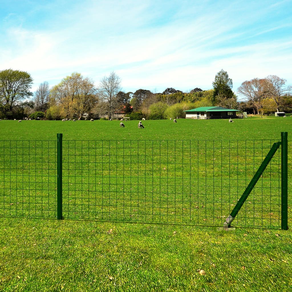 Vidaxl Euro Hek 10x1 m en acier vert