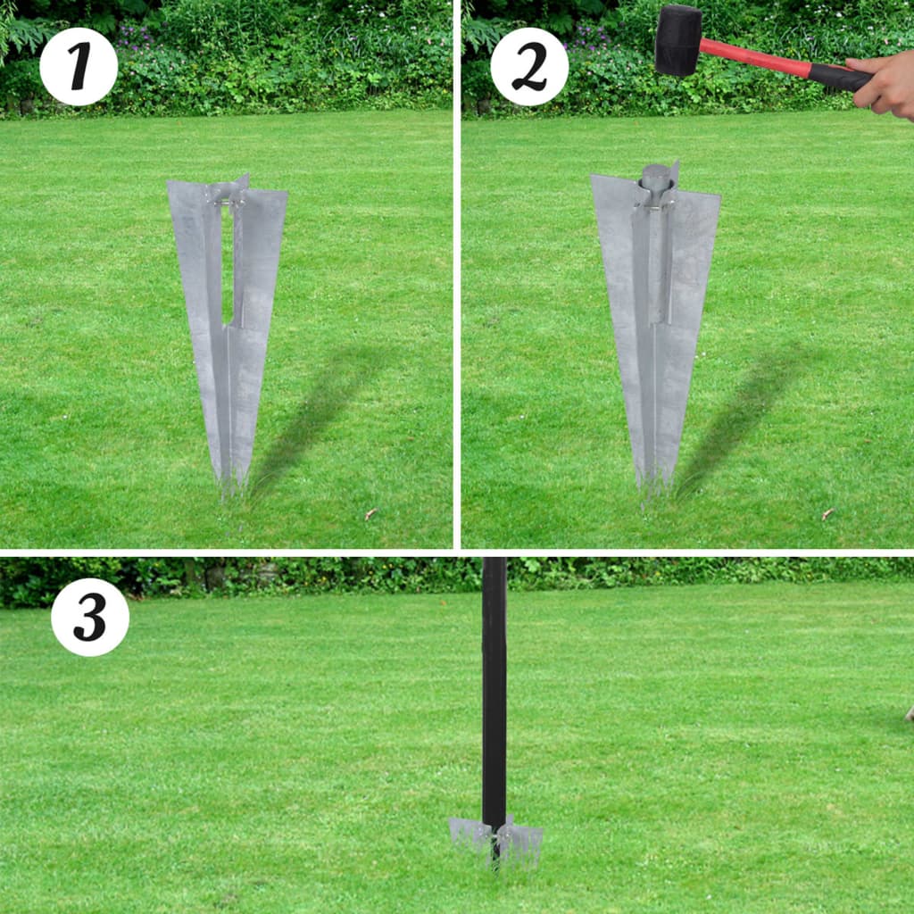 Vidaxl Euro Fence 10x0,8 m Gris en acier