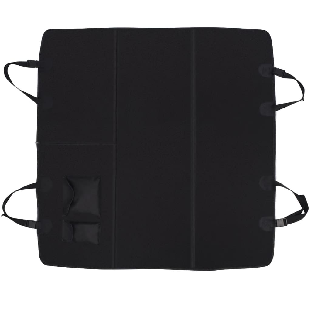 Vidaxl Pet Toard arrière Couvercle de siège 148x142 noir