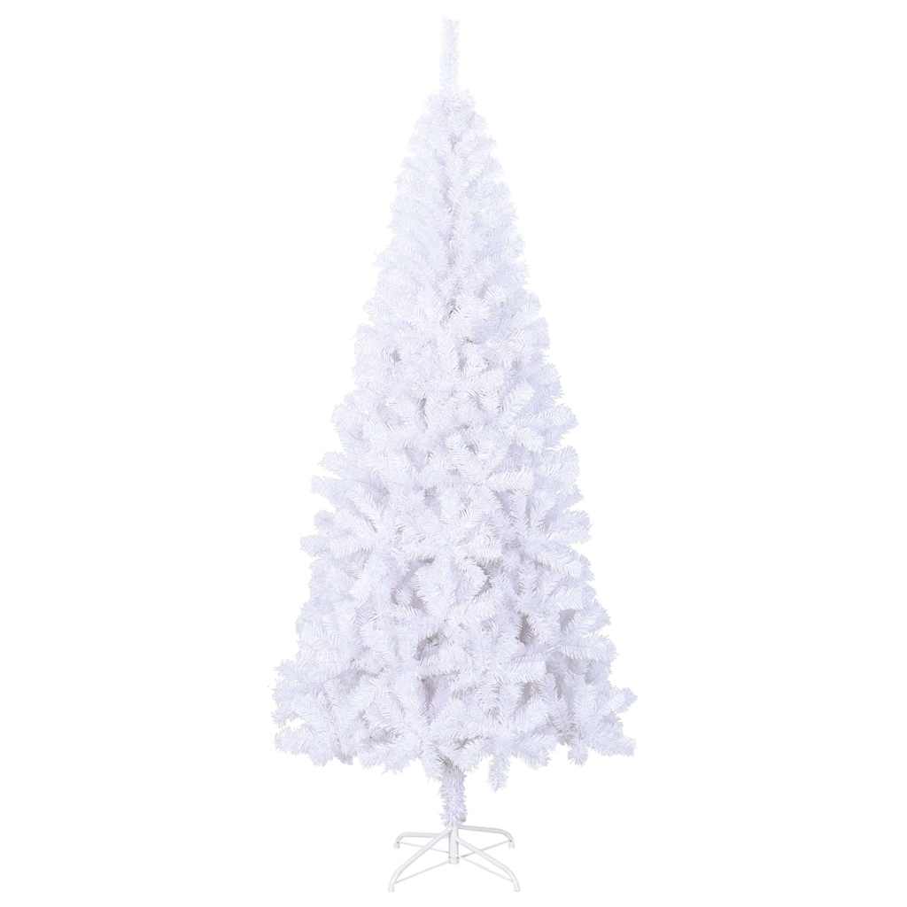 Vidaxl kunstkerstboom blanc l 240 cm