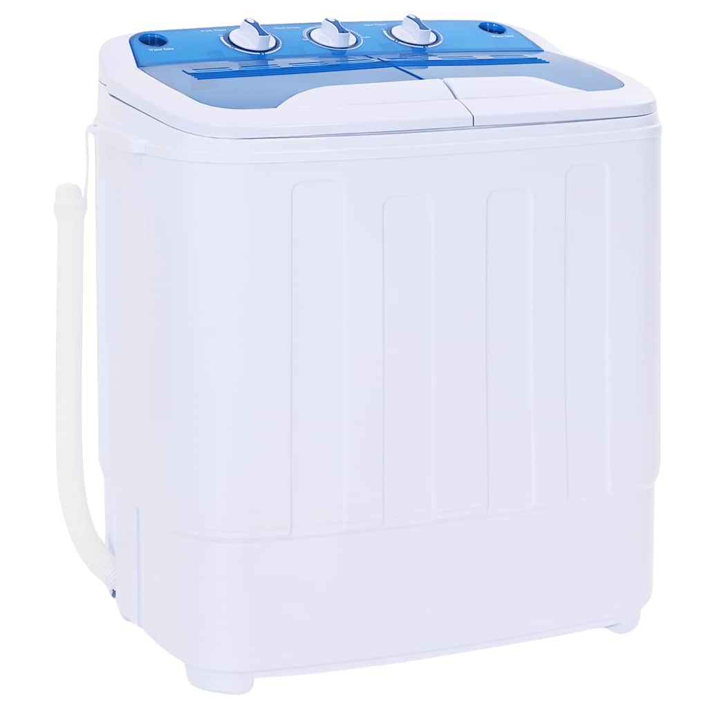 Vidaxl mini machine à laver avec du tambour double 5,6 kg