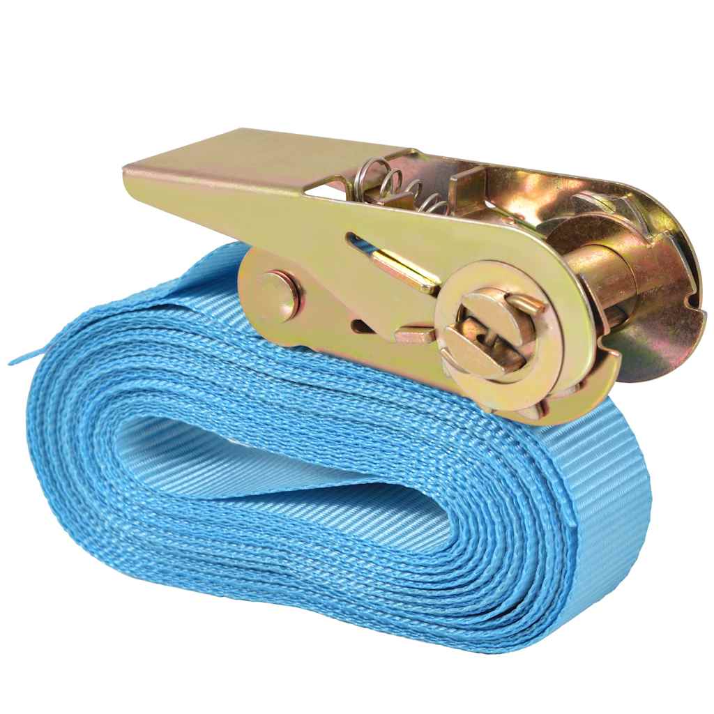 Sangles de tension VidaXL 0,8 tonnes 6mx25mm bleu 4 pcs