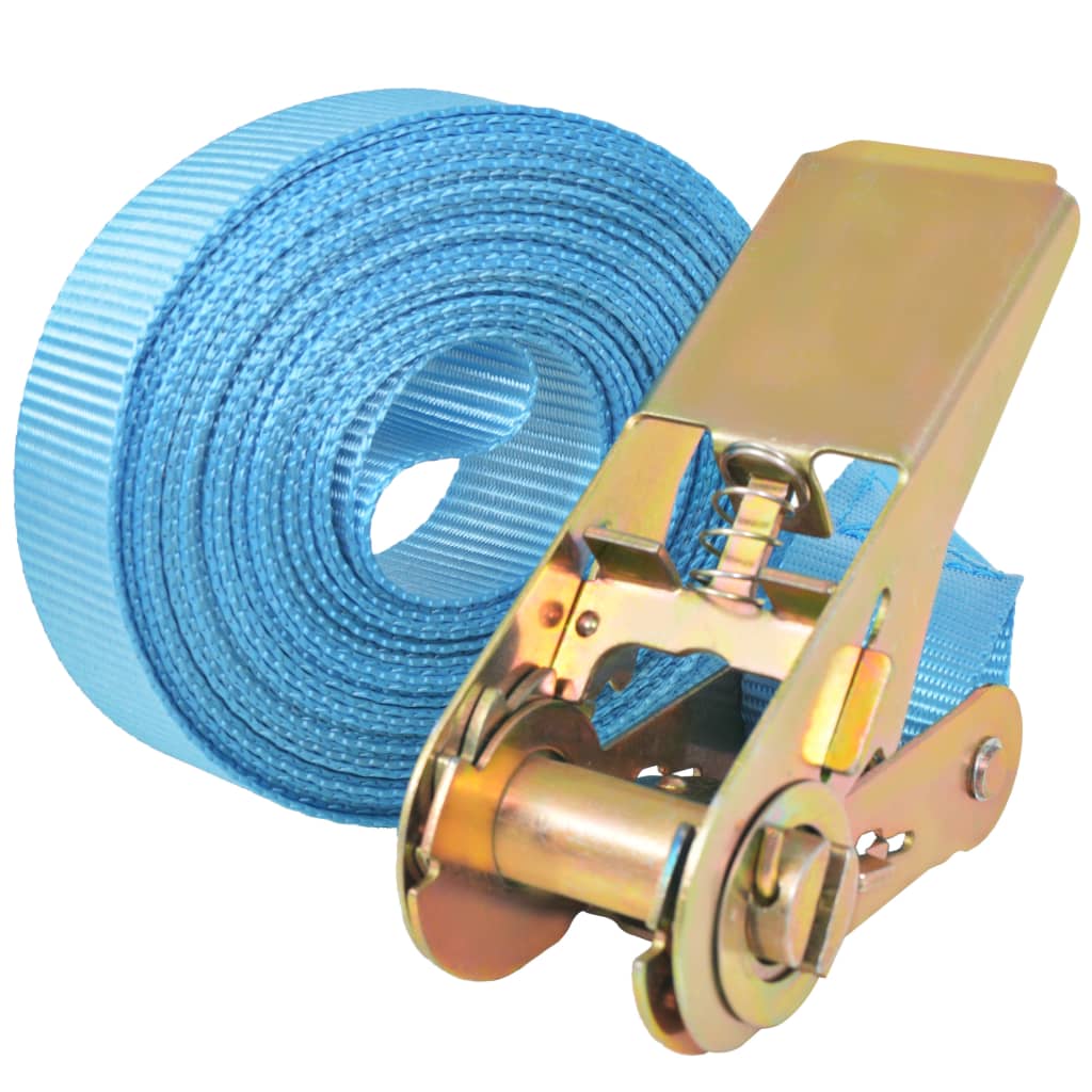 Sangles de tension VidaXL 0,8 tonnes 4mx25mm bleu 10 pcs