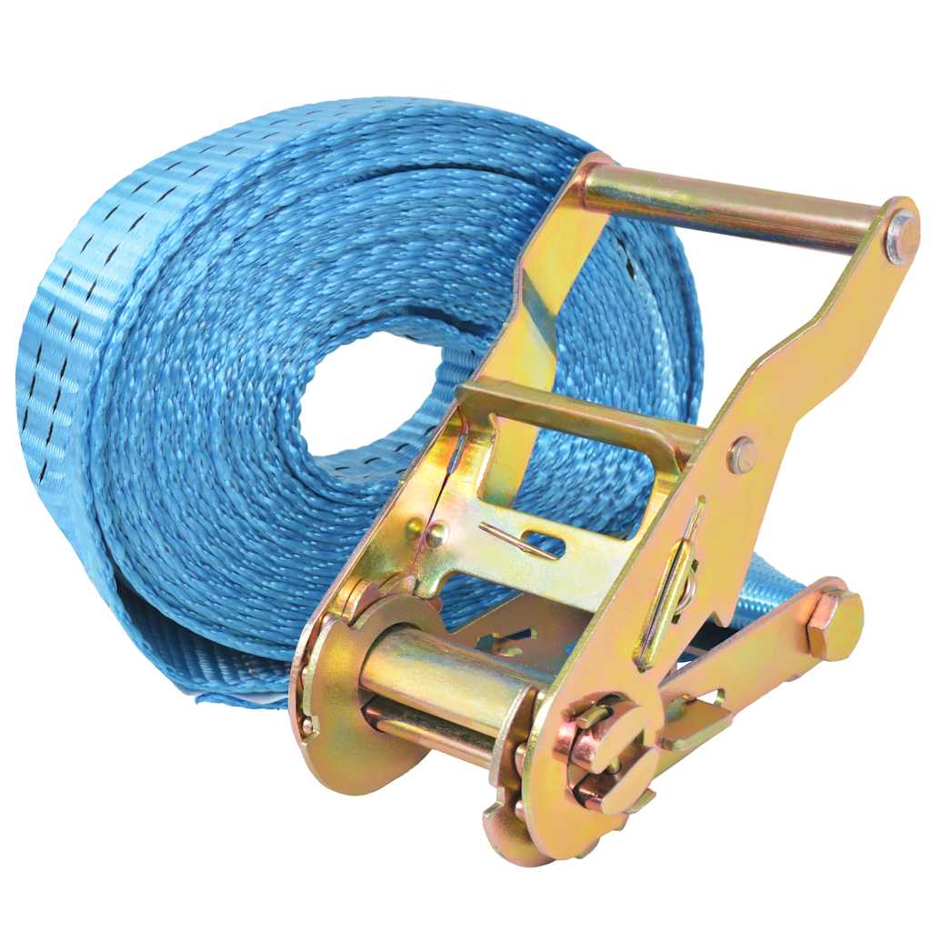Vidaxl sangles de tension 2 tonnes 6mx38mm bleu 4 pcs