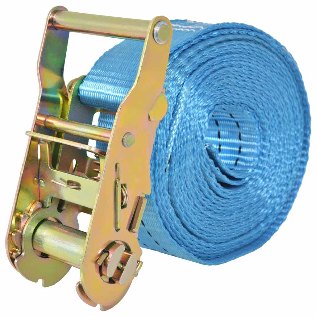 Vidaxl sangles de tension 2 tonnes 6mx38mm bleu 4 pcs