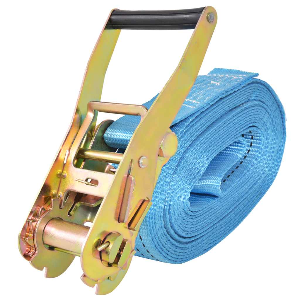 Vidaxl sangles de tension 4 tonnes 8mx50mm bleu 4 pcs