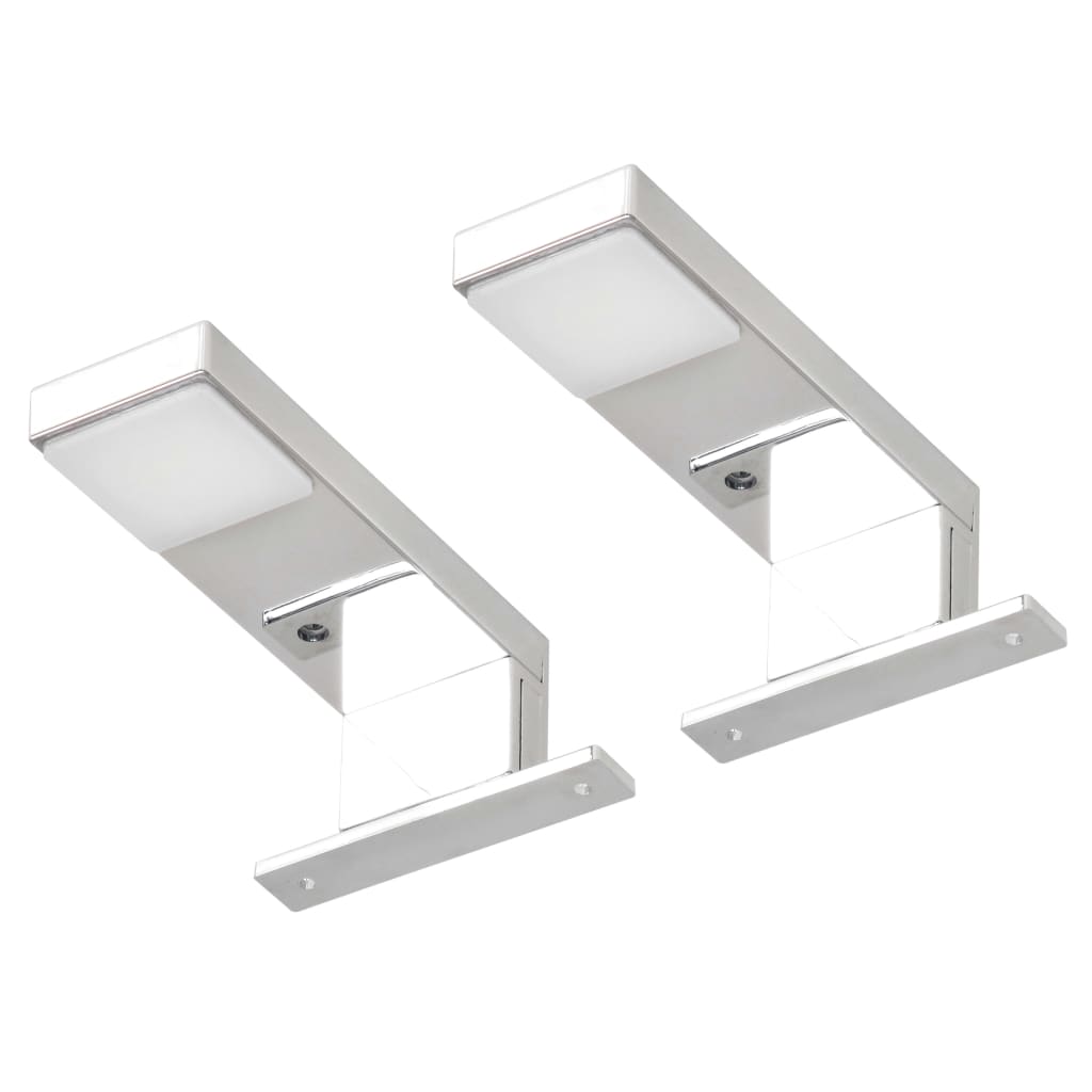 Lampe miroir vidaxl 2 w blanc froid 2 pcs