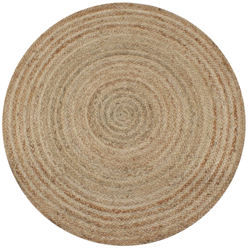 Tapis vidaxl autour de 90 cm de jute tressée