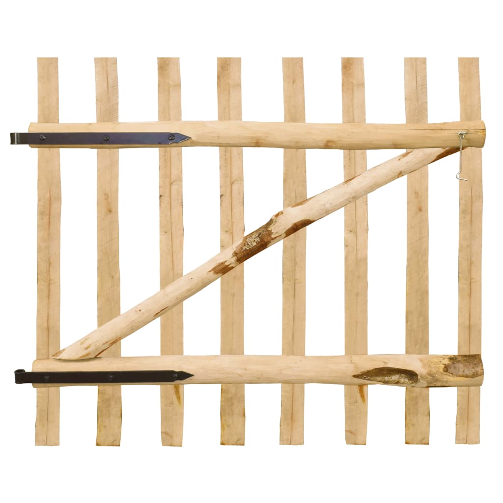 Port vidaxl seulement 100x90 cm en bois de noisetier