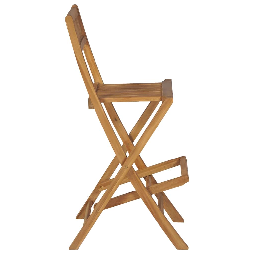 Vidaxl tuinbarkrukken inklapbaar 2 st massief teakhout
