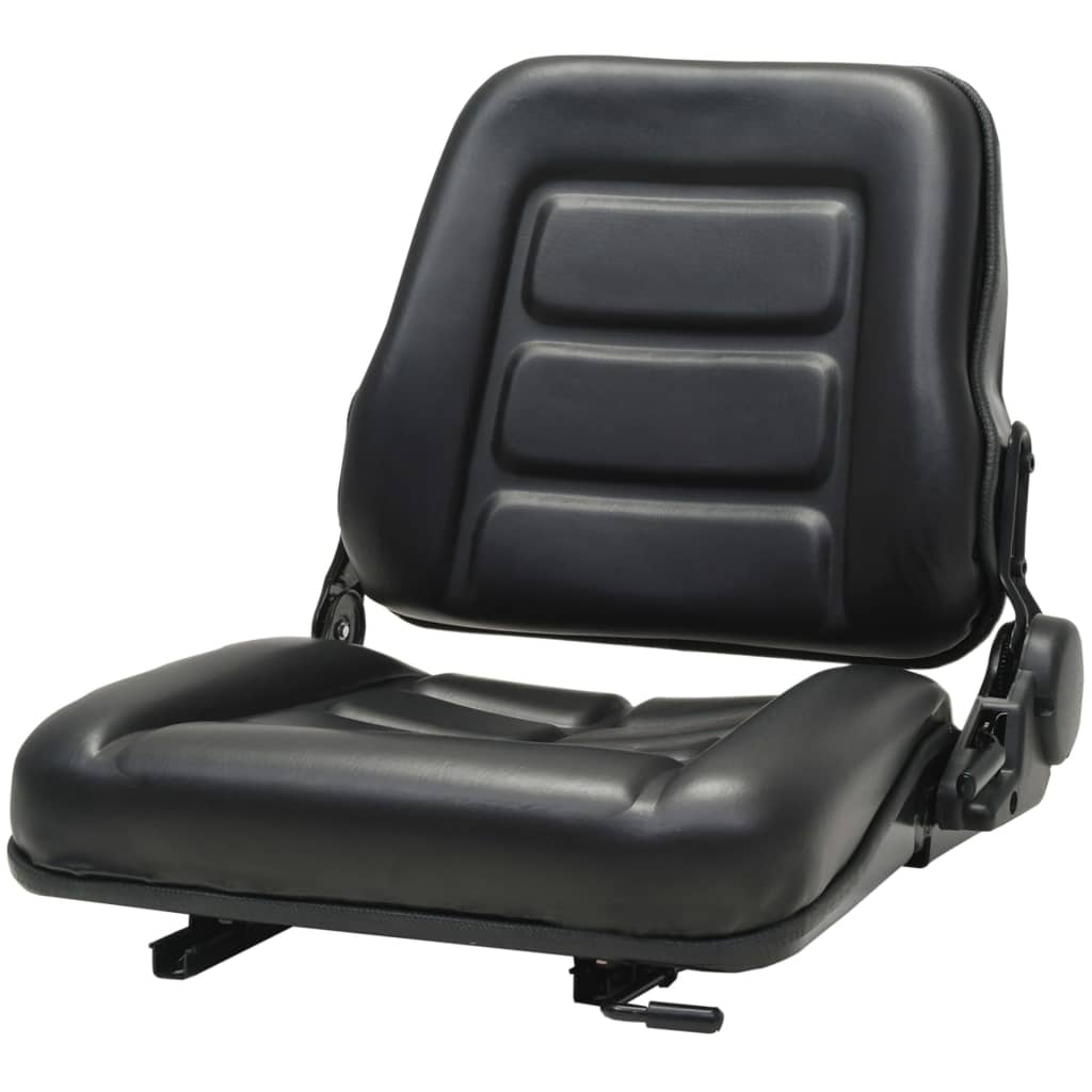 Vidaxl chaise chariot et tracteur avec dossier réglable noir