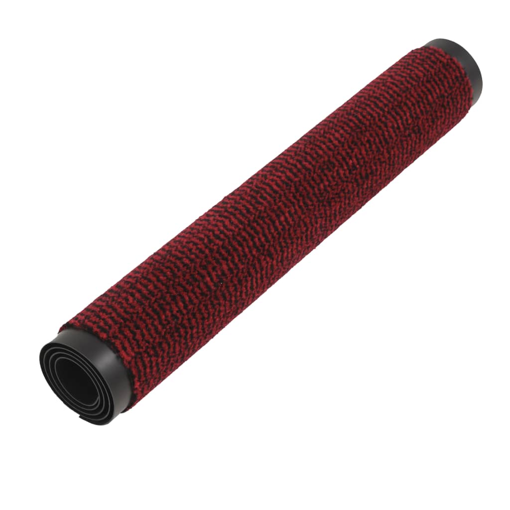 Vidaxl droogloopmat rectangulaire tufted 60x90 cm rouge