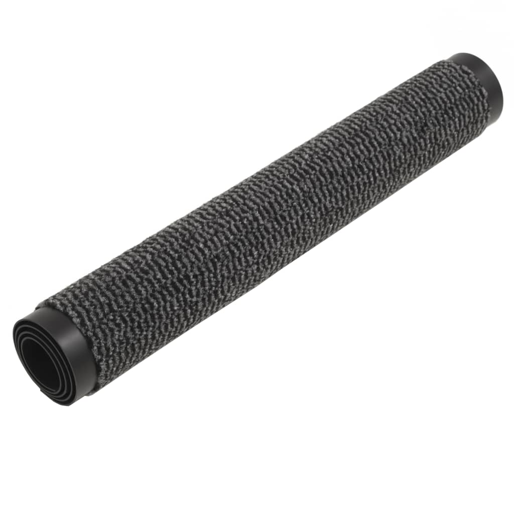 Vidaxl droogloopmat rectangulaire tufted 80x120 cm anthracite