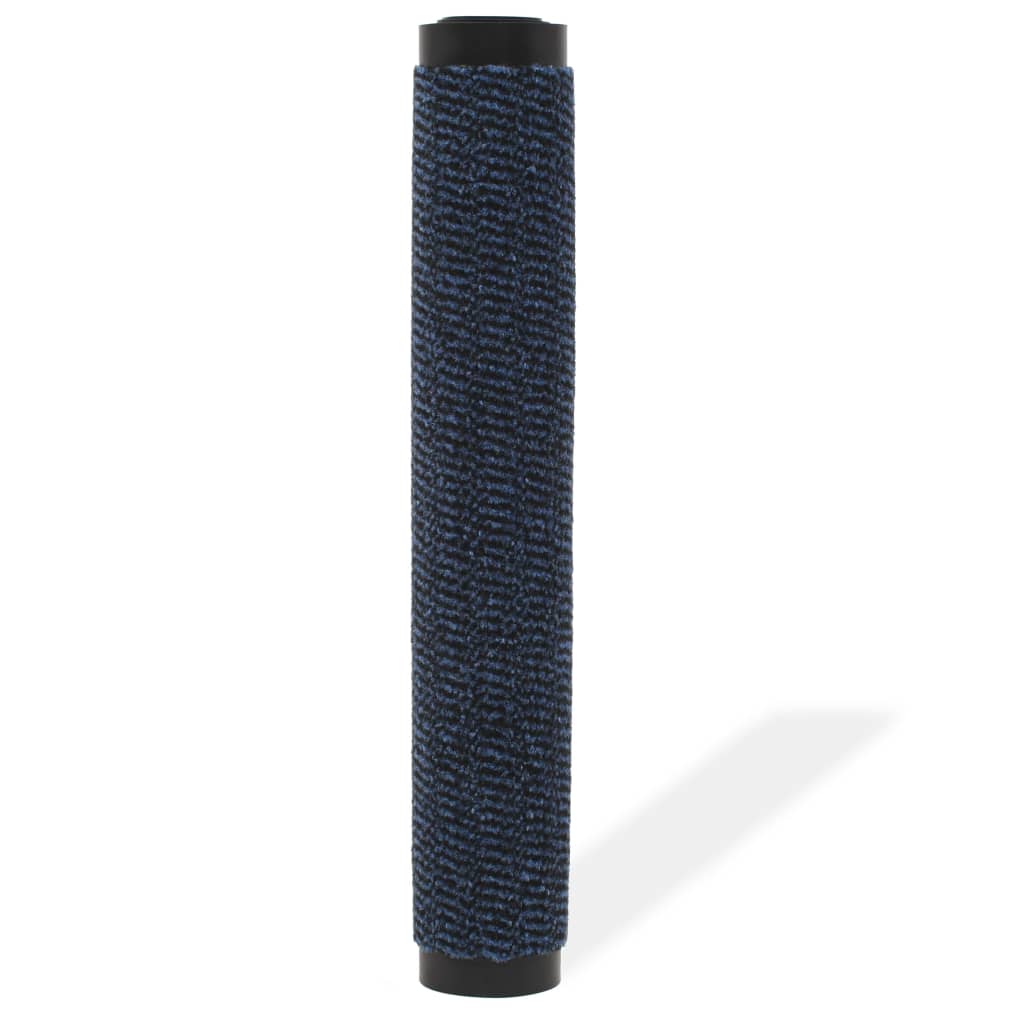 Vidaxl droogloopmat rectangulaire tufted 90x150 cm bleu