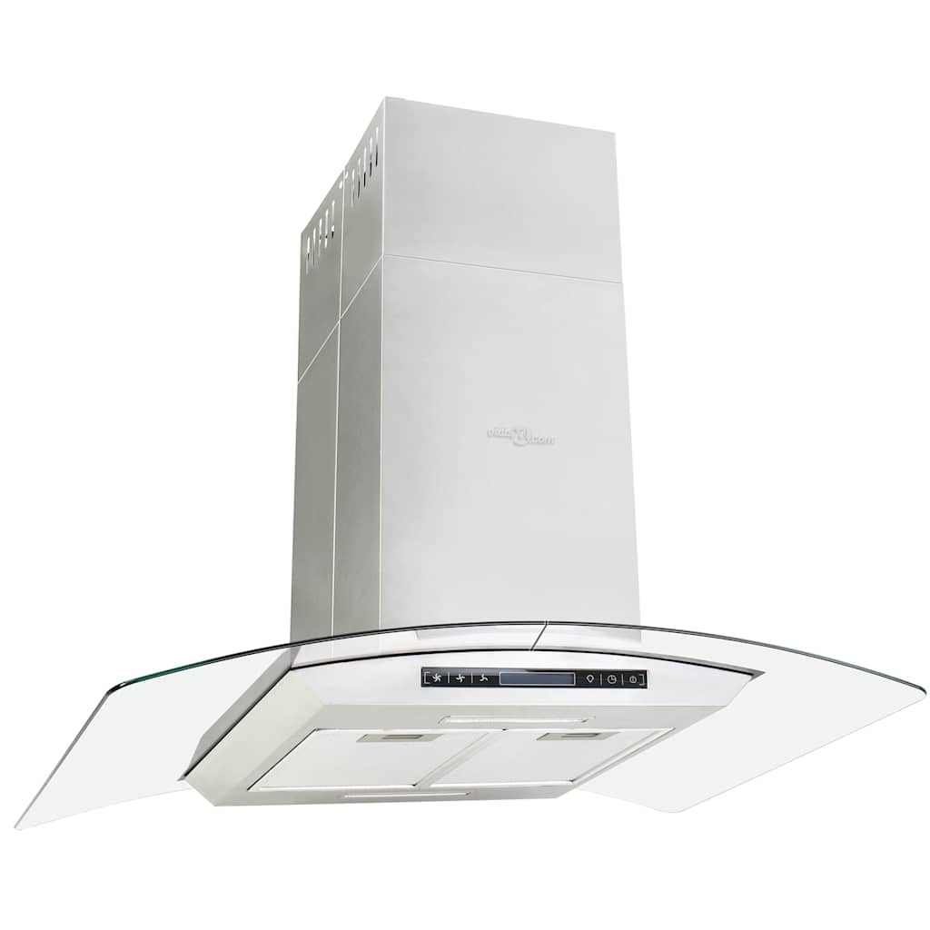 Capteur d'écran LCD extracteur de l'île Vidaxl 756 m³ U LED 90 cm