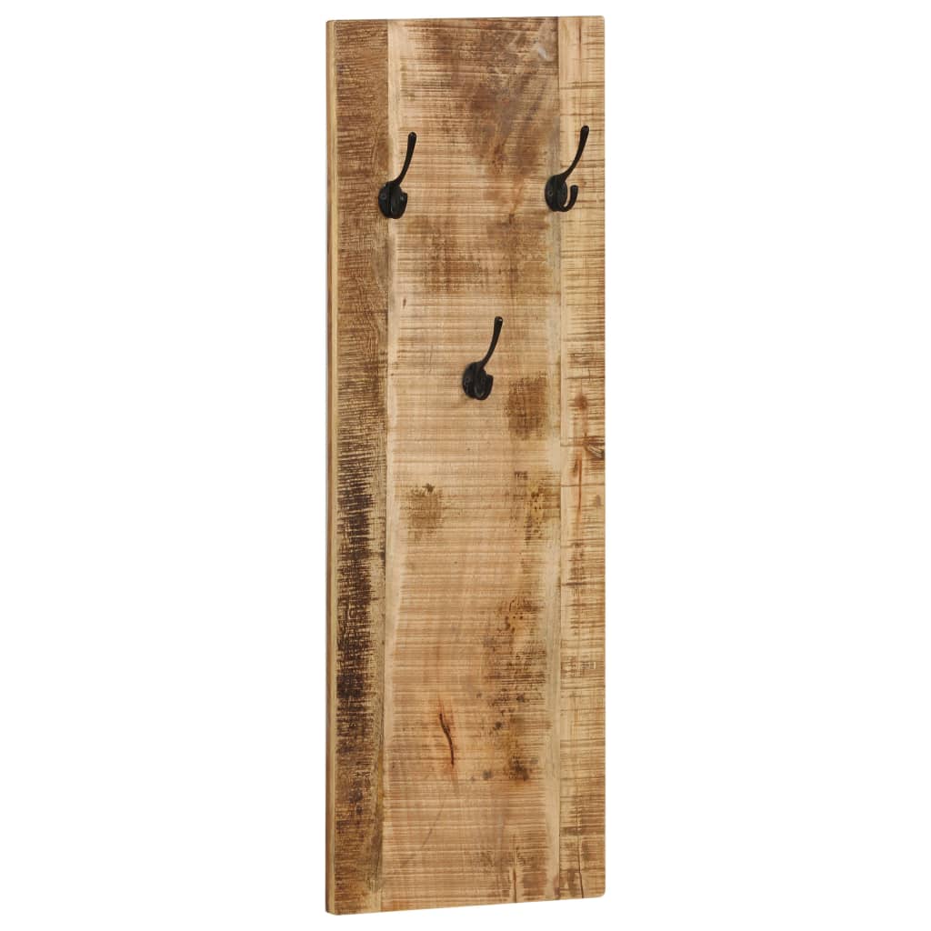 Vidaxx porte-manteaux muraux 2 pcs 36x110x3 cm bois de manguier massif