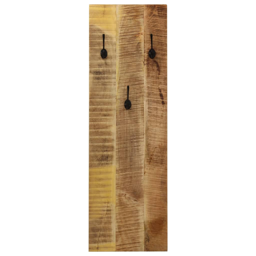 Vidaxx porte-manteaux muraux 2 pcs 36x110x3 cm bois de manguier massif