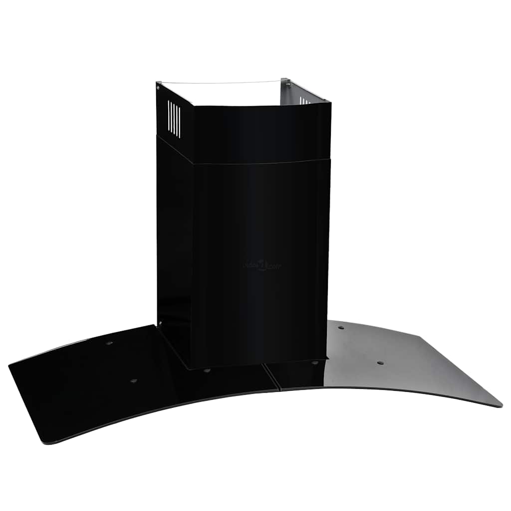 Capeur d'extracteur de paroi Vidaxl 756 m³ U 90 cm en acier inoxydable noir